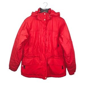 Red LL Bean Winter Coat